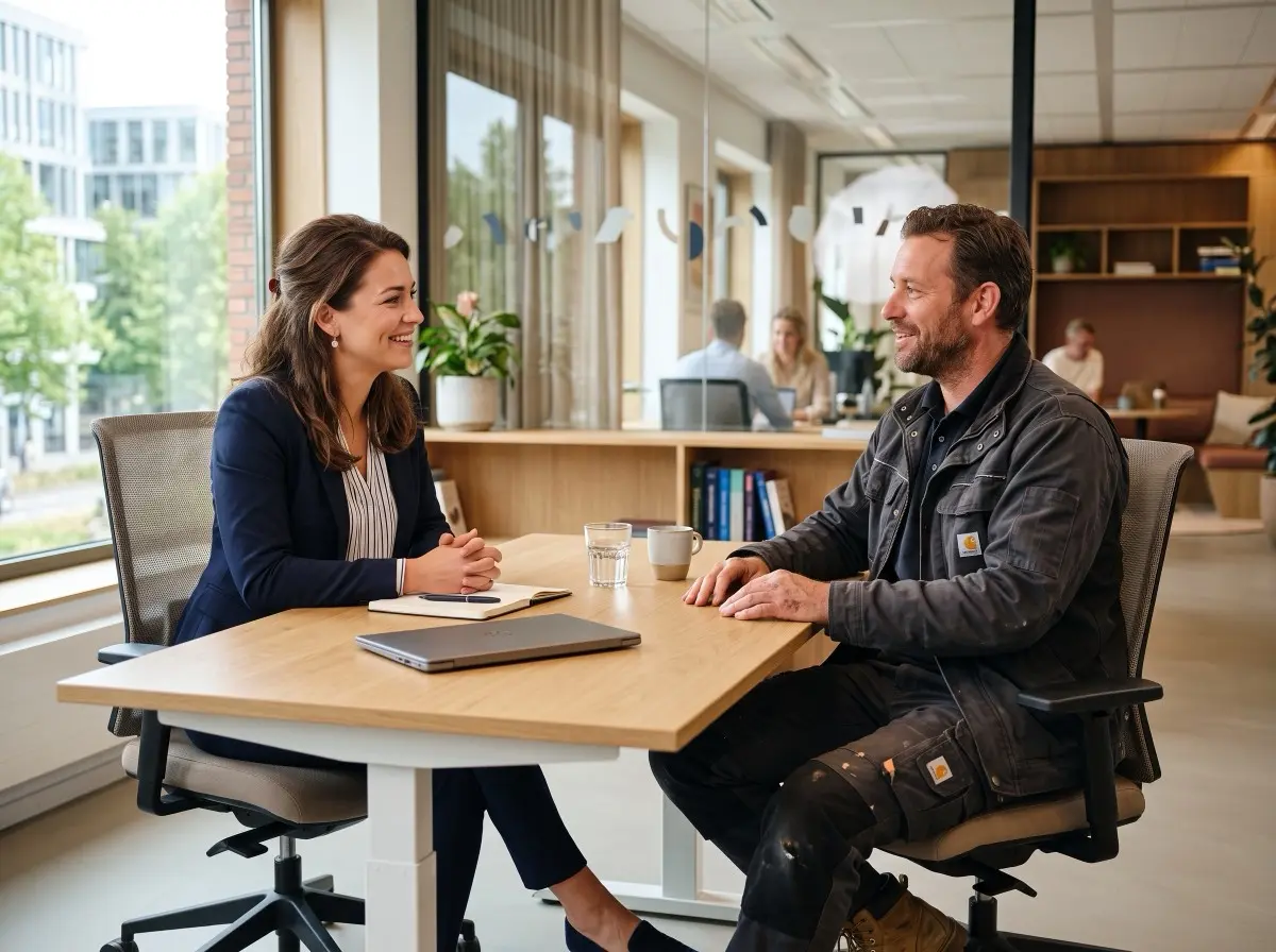 IP Flexgroep Eindhoven – persoonlijk gesprek tussen medewerker en vakman