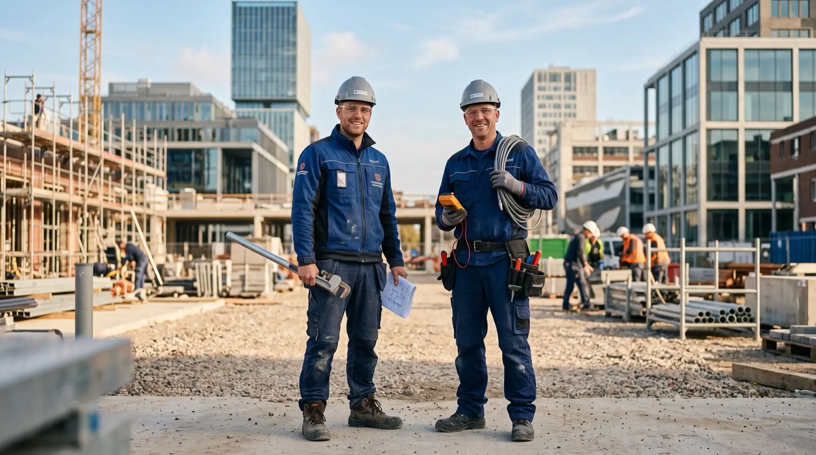 Vakmensen in bouw en techniek aan het werk in Eindhoven regio